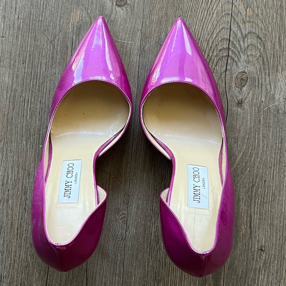 Jimmy Choo fuchsia patent leather pumps - Picture 1 of 7